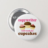 Funny Copywriter Ronde Button 5,7 Cm (Voorkant /achterkant)