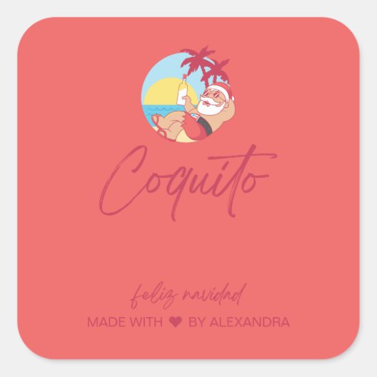 Funny Coquito Food and Beverage Label Set (Voorkant)