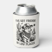 Funny Corgi Cowboy Can Cooler (Blikje Voorkant)