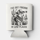 Funny Corgi Cowboy Can Cooler (Achterkant)