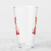 Funny Corgi Dog Middle Finger Fetch Glas (Rechts)