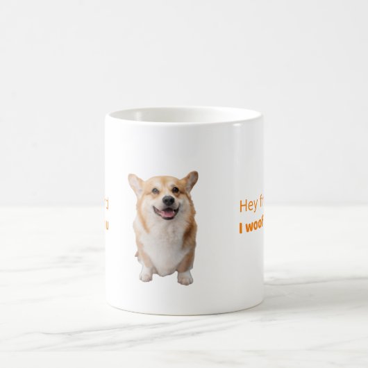 Funny Corgi Dog Mug Gift for Dog Lovers (Centre)