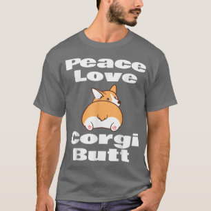 Funny Corgi Lover Eigenaar van vredesliefde Corgi T-shirt