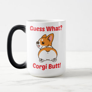 Funny Corgi Mok, raad eens? Corgi Butt. Magische Mok