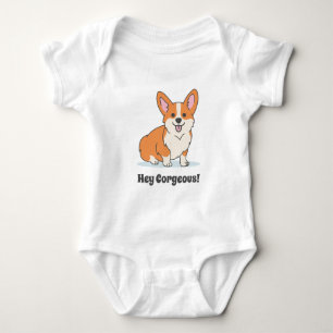 Funny Corgi Puppy - Hey Cornap Romper