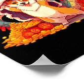Funny Corgi Snake Chinese New Year 2025 Womens Men Poster (Hoek)
