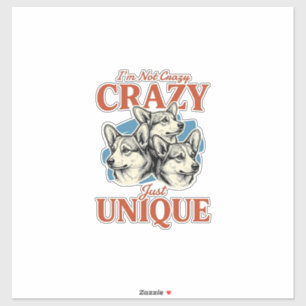 Funny Corgi Unieke Vintage Gravure T-Shirt Ontwerp Sticker