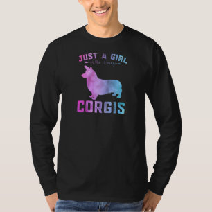 Funny Corgis Girls is gewoon een meisje dat van Co T-shirt