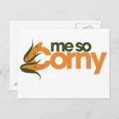 Funny Corn Briefkaart (Voorkant / Achterkant)