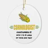 Funny Corn Keramisch Ornament (Links)
