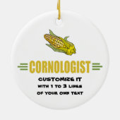 Funny Corn Keramisch Ornament (Achterkant)