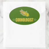 Funny Corn Ovale Sticker (Tas)