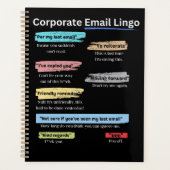 Funny Corporate email lingo Planner (Voorkant)
