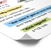 Funny Corporate email lingo Poster (Hoek)