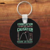 Funny Correlation Does Not Imply Causation Premium Sleutelhanger (Voorkant)