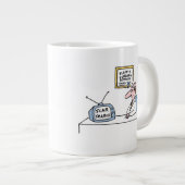 Funny Cosmetic Plastic Surgeon Cartoon Jumbo Mok (Voorkant rechts)