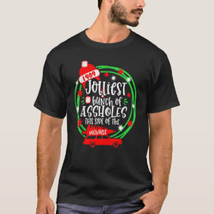 Funny Costume Kerstmis Truck Jolllllllllliest Bunc T-shirt
