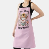 Funny Country pig farm word art  Schort (Insitu)