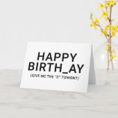 Funny Couple Birthday Gift for Boyvriend Kaart (Gele Bloem)