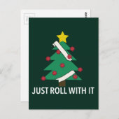 Funny Covid-kerstboompun Briefkaart (Voorkant / Achterkant)