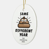 Funny Covid Kerstmis 2021 Keramisch Ornament (Links)