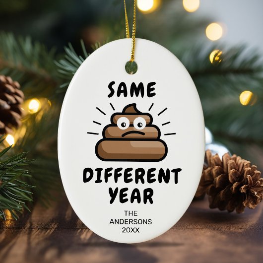 Funny Covid Kerstmis 2021 Keramisch Ornament