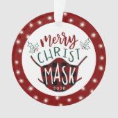 Funny COVID MERRY ChristMASK Fairy Lights Photo (devant)