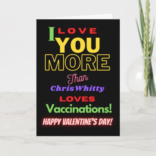 Funny Covid Text Happy Valentine's Day Card Kaart (Voorkant)