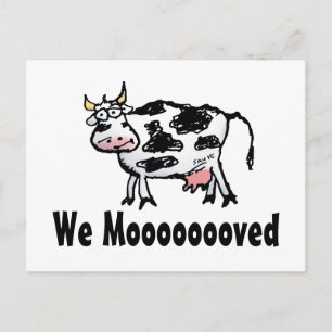 Funny Cow Change of Address Briefkaart