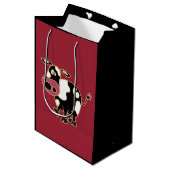 Funny Cow Gift Bag Medium Cadeauzakje (Voorkant Gekanteld)