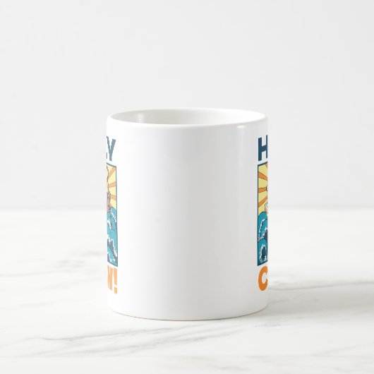 Funny Cow Holy Cow! Visual Pun Animal Cartoon Koffiemok (Center)