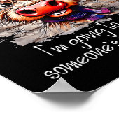 Funny Cow I Think I'm Gonna Get On Someone's Nerve Poster (Hoek)