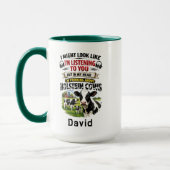 Funny Cow Mug – Thinking About Holstein Cows (Gauche)