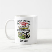 Funny Cow Mug – Thinking About Holstein Cows Koffiemok (Links)