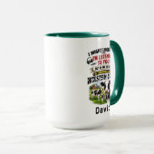 Funny Cow Mug – Thinking About Holstein Cows Mok (Voorkant rechts)