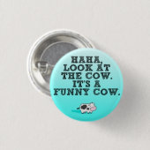 Funny Cow Ronde Button 3,2 Cm (Voorkant /achterkant)