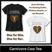 Funny Cow Steak Meat Lover Gift T-shirt