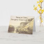 Funny Cowboy Carte d'anniversaire Humoristique Wes (Fleur jaune)