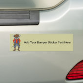 Funny Cowboy Mouse Bumpersticker (Op auto)