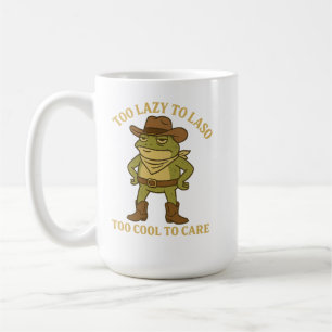 Funny Cowboy Raccoon T-Shirt - "All Hat No Hustle Koffiemok