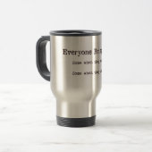 Funny Cowerker Kantoor Gift, Funny Quote Reisbeker (Voorkant links)