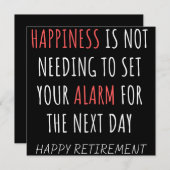 Funny coworker retirement save the date (Voorkant / Achterkant)