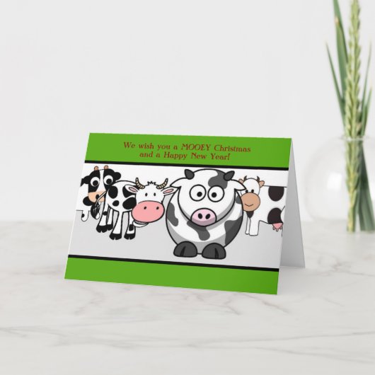 Funny Cows Christmas Carte (Devant)