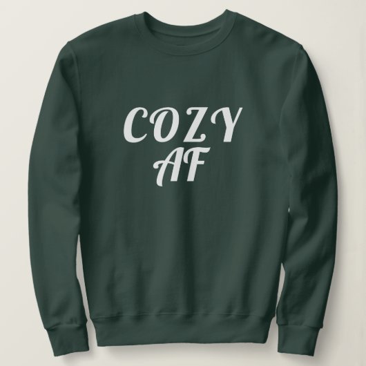 Funny COZY AS F**K AF Grafisch ontwerp Trui (Design voorkant)