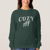 Funny COZY AS F**K AF Grafisch ontwerp Trui (Voorkant)