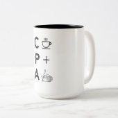 Funny CPA Certified Public Accountant Tax Season Tweekleurige Koffiemok (Voorkant rechts)