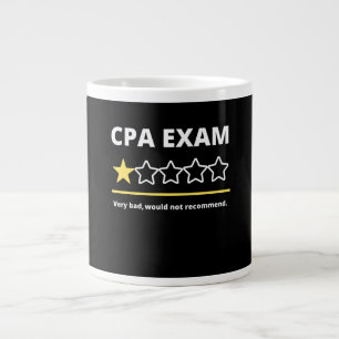 Funny CPA Exam Accountant Mannen Vrouwen Gift One  Extra Grote Beker