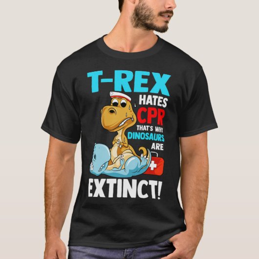 Funny CPR Instructor First Aid for T care T-shirt (Voorkant)