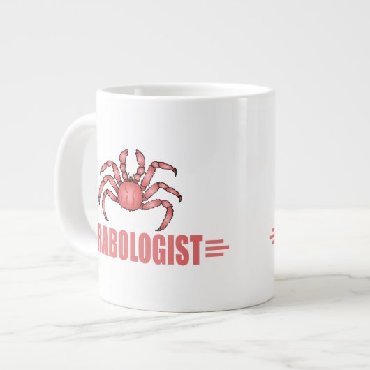 Funny Crab Lover Extra Grote Mok (Voorkant links)