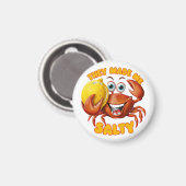 Funny Crab Magneet (Voorkant / Achterkant)